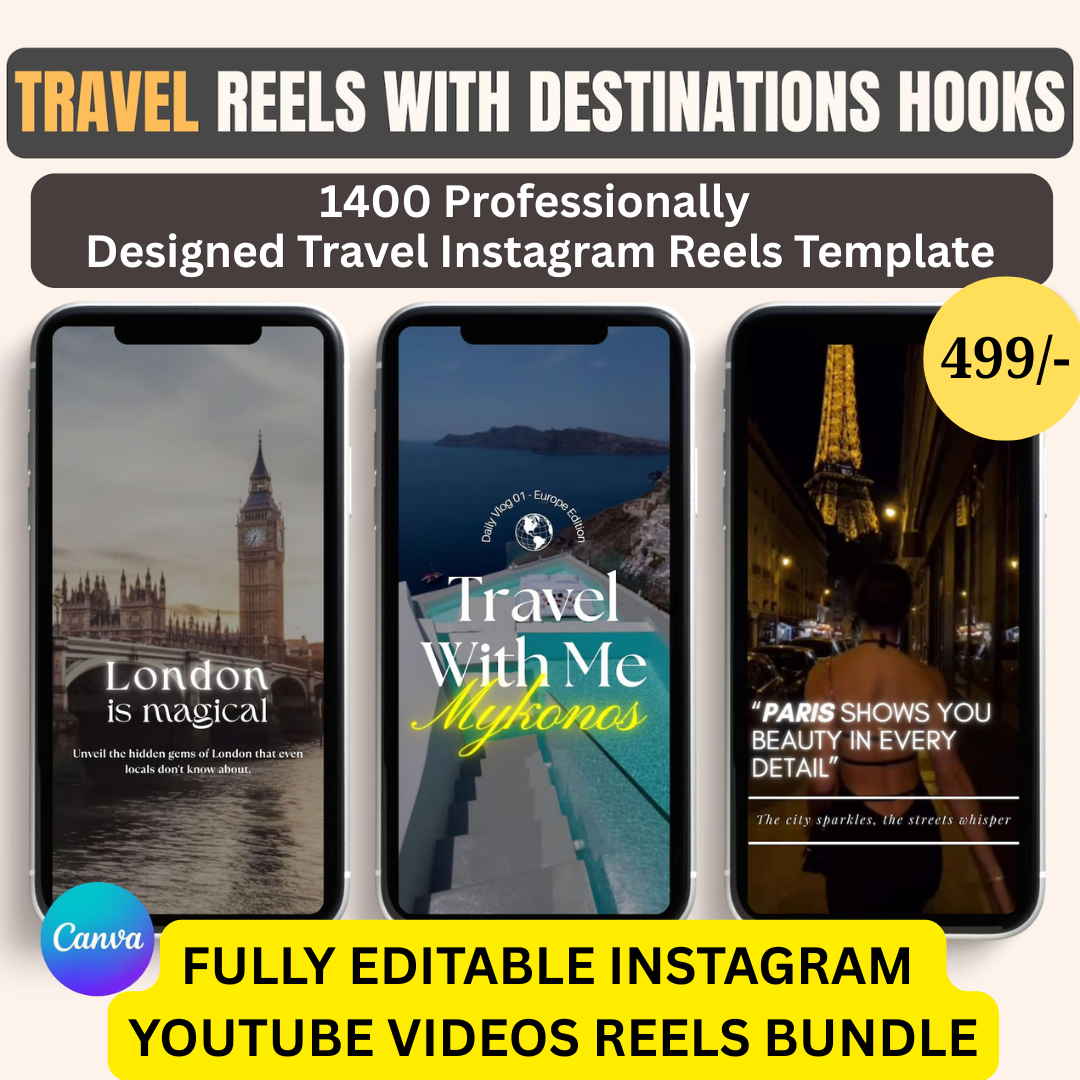 1400+ Luxury & Nature Travel Reels Bundle (4K HD) | Viral Short Video Content Pack for Instagram, YouTube & Ads