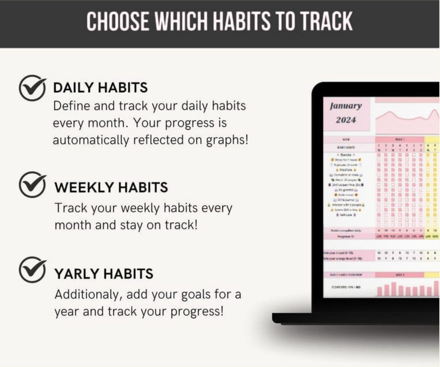 2026 Best Habit Tracker | DailyWise Routine Planner | Weekly Monthly Habit Tracking