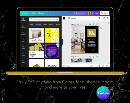 2000+ Real Estate Social Media Templates Bundle – Editable Canva & PSD Designs for Realtors, Builders & Property Dealers (Instant Download)